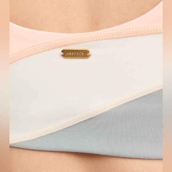 L*Space Active New Heights Sports Bra in Sage/Just Peachy/Peony/Bone Size Large. - Picture 11 of 14